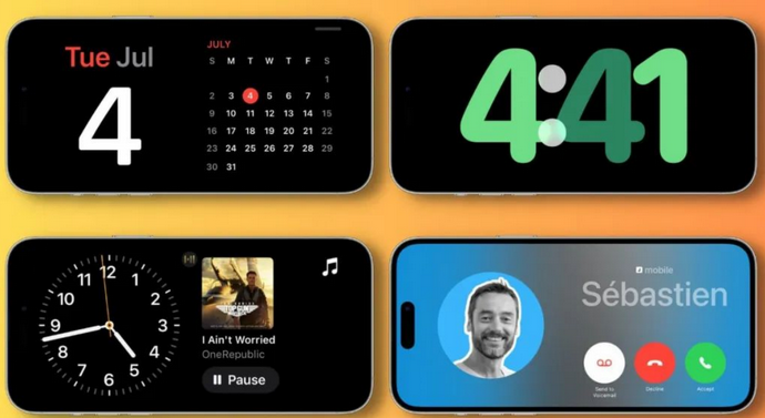 灌阳苹果手机维修分享iOS17横屏充电待机显示有什么好处 