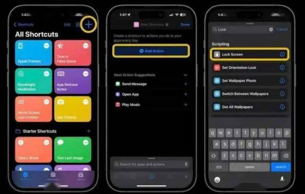 灌阳苹果14锁屏维修店分享iPhone14升级iOS16.4后如何创建锁屏快捷方式 