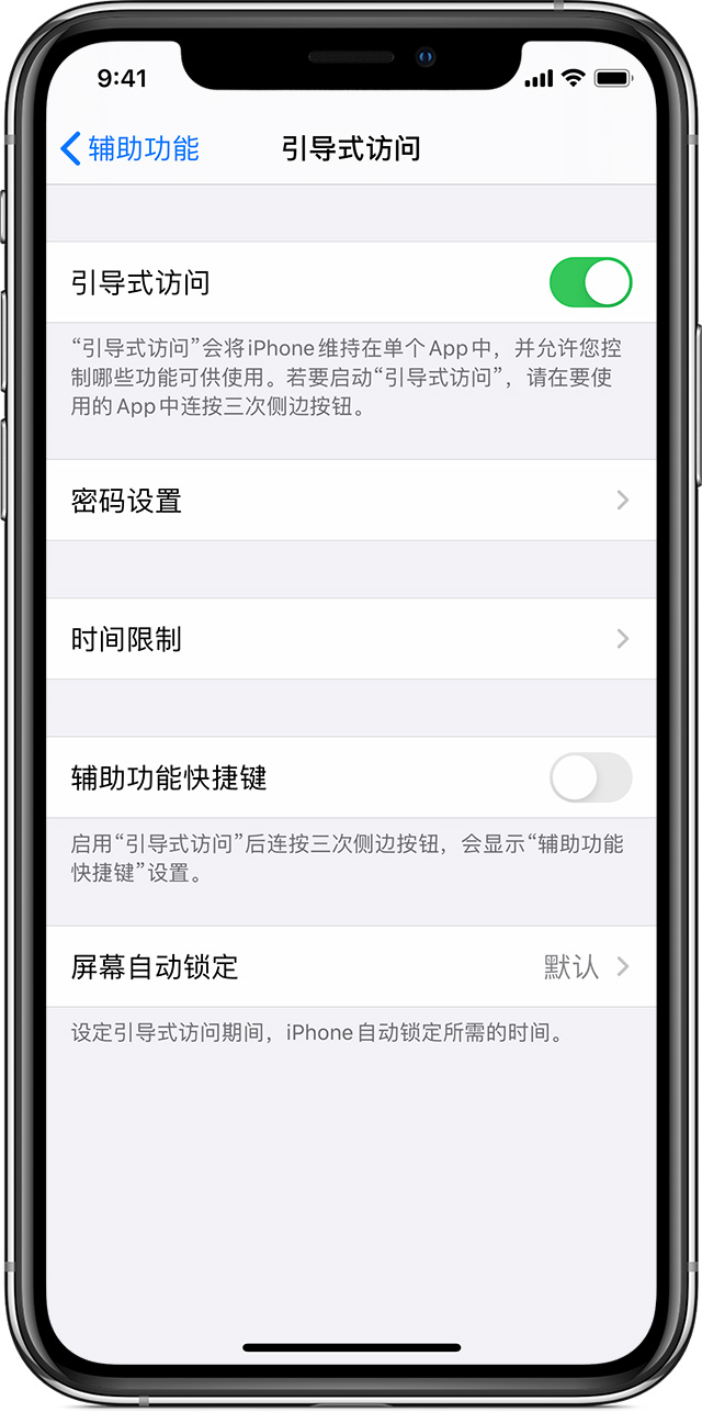 灌阳苹果手机维修分享如何在 iPhone 上退出引导式访问 